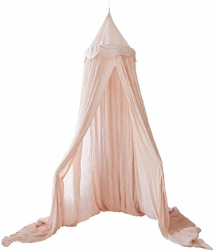 Bedhemel - Larika - Mousseline - Zacht - Gebogen Golvende Rand