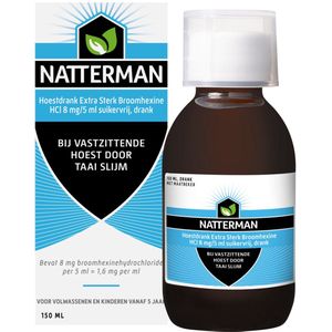 Natterman Hoestdrank Broomhexine Extra Sterk - 3 x 150 ml