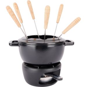 Cosy & Trendy Fondueset Fontestic Gietijzer Black - Ø 18 cm