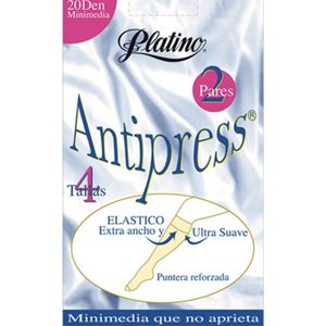Platino 2 paar antipress 20 den panty kousjes maat M Azahar