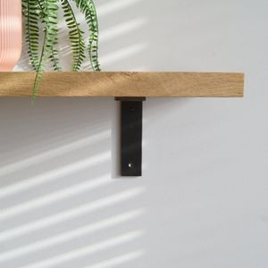 STERKSTAEL Ares - industriële plankdrager muurbeugel wandsteun 1 stuk - naturel - staal