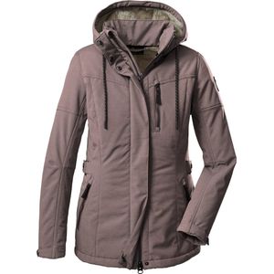 Giga by Killtec dames winter softshell jas - softshell jas winter - oud roze - 38545 - maat 36