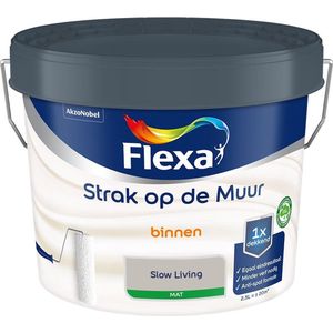 Flexa - Strak op de Muur Binnen Muurverf Mat - Slow Living - Kleur van het jaar 2025 - Mengverf - 2.5 Liter