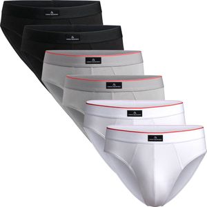 DANISH ENDURANCE Katoenen Slips - Klassiek Ondergoed - voor Heren - 6 pack - Meerkleurig - Maat XXL