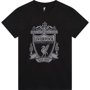 Liverpool FC Logo t-shirt zwart senior