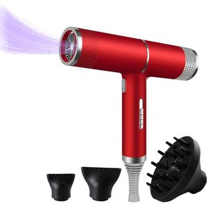 BlowSense T-Power - Föhn met diffuser - Ionentechnologie - Stil/Krachtig/Effectief - Haardroger - Rood