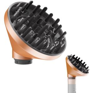 Verbeterde versie geschikt voor Dyson Airwrap diffuser, diffusermondstukbevestiging, goud