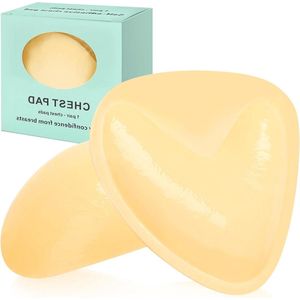 Zelfklevende push-up BH-pads - Dubbelzijdige tepelafdekkingen voor dames, herbruikbaar en wasbaar
