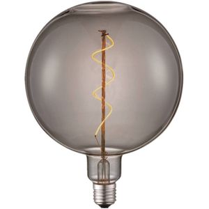 Lucande - E27 LED-lamp - Glas, metaal - E27 - rookgrijs