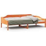 vidaXL - Bedframe - zonder - matras - massief - grenenhout - wasbruin - 80x200 - cm