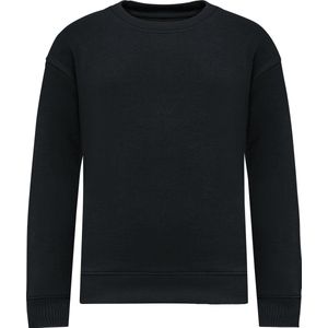 Native Spirit Ecologische cropped kindersweater met ronde hals NS437 - Black - 10/12 ans