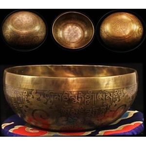 Klankschaal Tibet gegraveerd - 18x9 - 850-1000 - Metaal - Brons - M