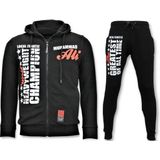 Exclusieve Heren Joggingpak - Muhammad Ali Sport Set - Zwart