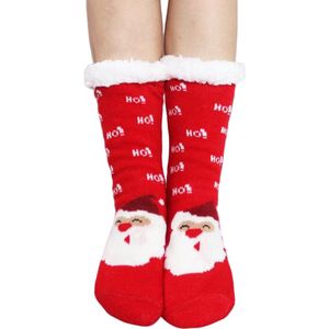 Herfst-/wintersokken - Platte lengte 42 cm - Kerstsokken - Kerstvloersokken - Dikke, warme herfst-/wintersokken - Huissokken - Slaapsokken - Antislipvloersokken - Voeg toe aan de kerstsfeer - Herfst-/winterbenodigdheden
