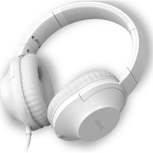 Qware Sound - Koptelefoon Kinderen – Koptelefoon Volwassenen - Koptelefoon Bedraad - Wired - Kabel - Headphone - Wit