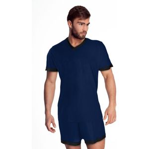 Mewa- pyjama - marineblauw/ zwart S