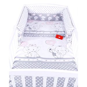 BabyLux Kinderbedlakenset 4 Stuks 120x60cm Katoen