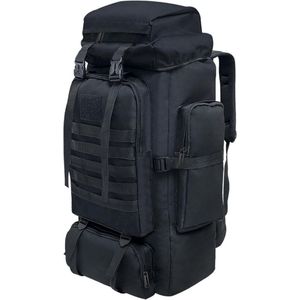 Trekrugzak - Backpack Licht Gewicht - Outdoor – Waterdichte Wandelrugzak - Trekking Rugzak 80 Liter – trekkersrugzak - Backpacks Voor Camperen, Klimmen, Skiën en Fietsen – Zwart