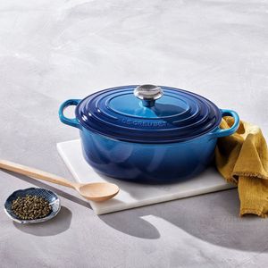 Le Creuset Braadpan Ovaal Signature Azure - ø 33 cm / 7.5 liter