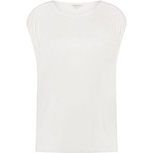 Pique Cap-Sleeved Top