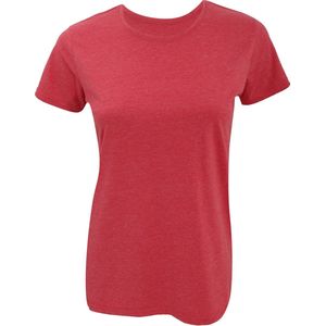 Russell Dames Slim Fit Langer Lengte Korte Mouwen T-Shirt (Paarse mergel)