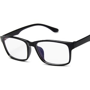 WiseGoods Premium Bril Zonder Sterkte - Nerdbril - Stijlvol - Retro Design - Wayfarer - Helderen Lenzen - Verkleedkleding - Zwart