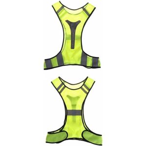 Ultiem Sportief Vest / Harnas - Ideaal voor Sporters in het Donker - Reflecterende Strips voor Zichtbaarheid - Hardloop Verlichting - Verstelbaar en Flexibel - Lichtgewicht - Meerdere Kleuren Beschikbaar