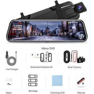 Equivera Dual Dashcam - Dashcam Voor En Achter - Auto Camera Dashcam - Dashcam Auto - Dual Dashcam Voor Auto