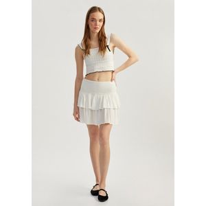 Mini-lengte Gelaagd Sommerrock