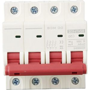 Miniatuur stroomonderbreker DC 1000 V 50 A 4P 6000 A - zonne-PV-systeem veiligheidsschakelaar