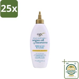 25 x OGX - Argan Oil of Morocco - Miracle Water - Lichtgewicht Hydratie - 177 ml - Grootverpakking - Argan Oil - Miracle Water - Hydrate Haar - Zachte Haar - Glanzend Haar