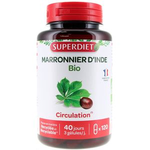 Superdiet Paardekastanje Organisch 120 Capsules