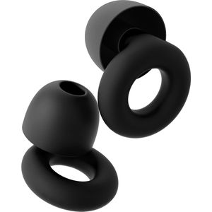 Holy Earplugs - Oordopjes Slapen - Multifunctionele Oordoppen voor Slapen en Festivals - Sleep Plugs - Partyplugs - Slaapoordoppen - Herbruikbare Slaap Oordopjes met Opbergcase - Gehoorbescherming Tot 26 dB - 4 Maten XS/S/M/L - Zwart