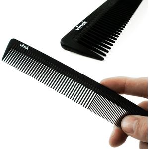 Carbon Kam voor Baard en Haar - Antistatisch en Breukbestendig - Kapperskwaliteit Styling Kam