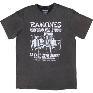 Ramones - East Village Heren T-shirt - S - Grijs