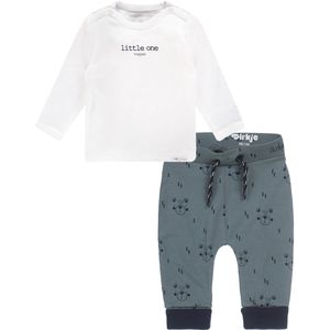 Dirkje - Kledingset - Broek groen met beertjes - Shirt hester wit - Maat 50