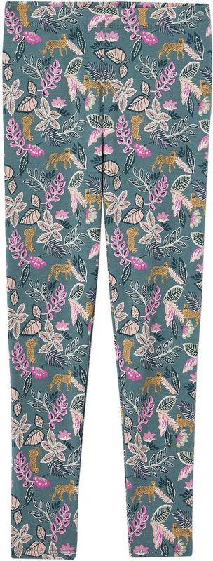 Leggings - Groen - Bedrukte Legging voor Meisjes - Volledig Elastische Taille