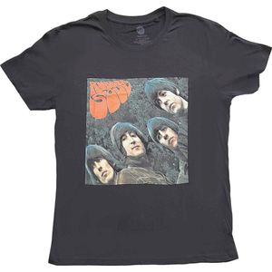 The Beatles - Rubber Soul Album Cover Dames T-shirt - 4XL - Zwart