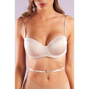 Purple-Daisy Gill Dames Lingerie Multiway Low Back met beugel BH-(128-005-1) - Maat 85B - BEIGE