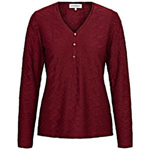 &Co Woman - Lonneke Jaquard - Top - Wine Red