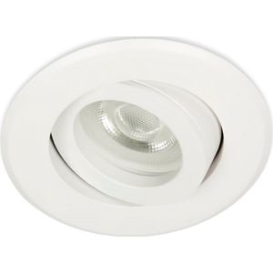LED Midi inbouwspot Ayub -Rond Wit -Extra Warm Wit -Dimbaar -3.6W -Integral LED