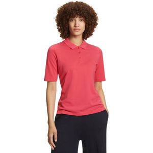 FALKE Basic Pique Polo zacht huidvriendelijk katoen polo shirt dames purper - maat S