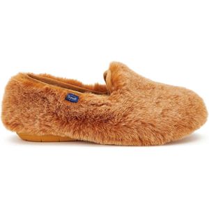 SCHOLL MADDY SHOE Synthetic fur Womens Brown FALSO Slippers - Brown - Maat 42