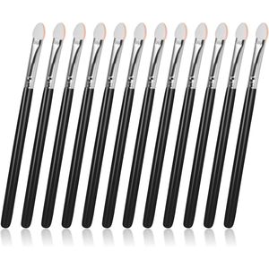 Dubbelzijdige Oogschaduw Applicators - 12 Stuks Oogmake-up Borstels Set voor Vrouwen en Meisjes