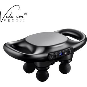 Vida con Ventji® - Premium Massage Gun - Massage Apparaat - Draadloze Percussie Massager voor Krachtige Spierherstel en Ontspanning - Massagegun - Handsfree - Inclusief Opbergtas - Nieuwste Model
