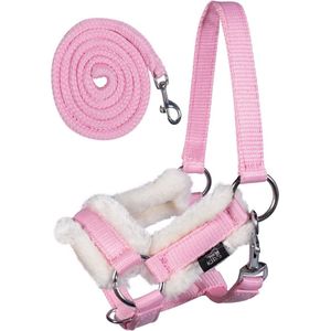 HKM Halster en Halstertouw voor Stokpaard - Hobby Horseing - Roze