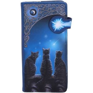 Nemesis Now Dames portemonnee Wish Upon a Star - relief Katten - Lisa Parker - (bxhxd) ca. 18,5cm x 9,5cm x 2,5cm