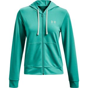 Under Armour Rival Terry Full Zip Hoody - Sporttruien - groen - Vrouwen