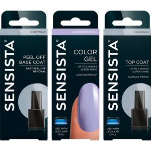 Sensista Lavender Popsicle Peel Off Set - Gellak Voordeelset - Lila - Gel nagellak voor LED lamp - 3 stuks
