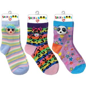 Sorprese The Kids - Kindersokken - 3 paar - 4-10 jaar oud - One size fits all - Dieren - Cadeau - sokken